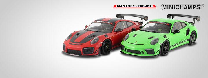 Porsche GT2 & GT3 RS MR Porsche 911 GT2 RS 
MR &amp; GT3 RS MR 
modellen van Minichamps